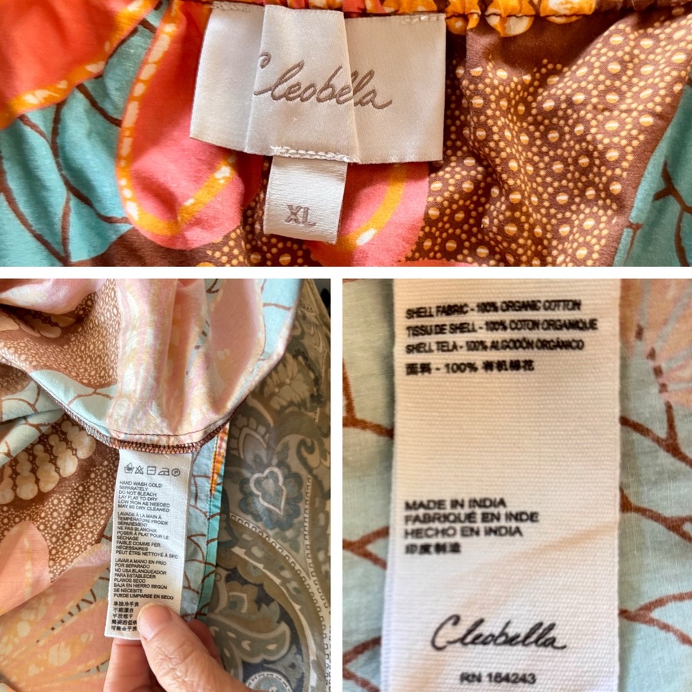 CLEOBELLA Jolene Smocked Ankle Maxi Midi Dress 100% GOTS Organic Cotton NEW - Picture 14 of 15